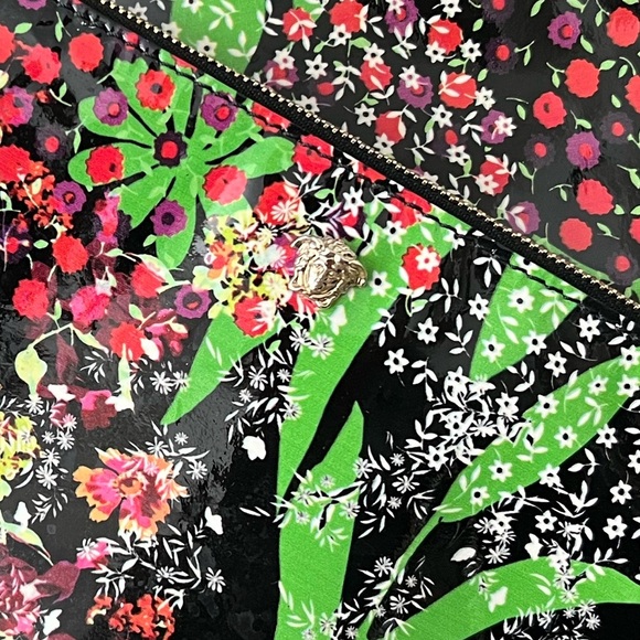 VERSACE Flower Tote with Pouch - Picture 4 of 7